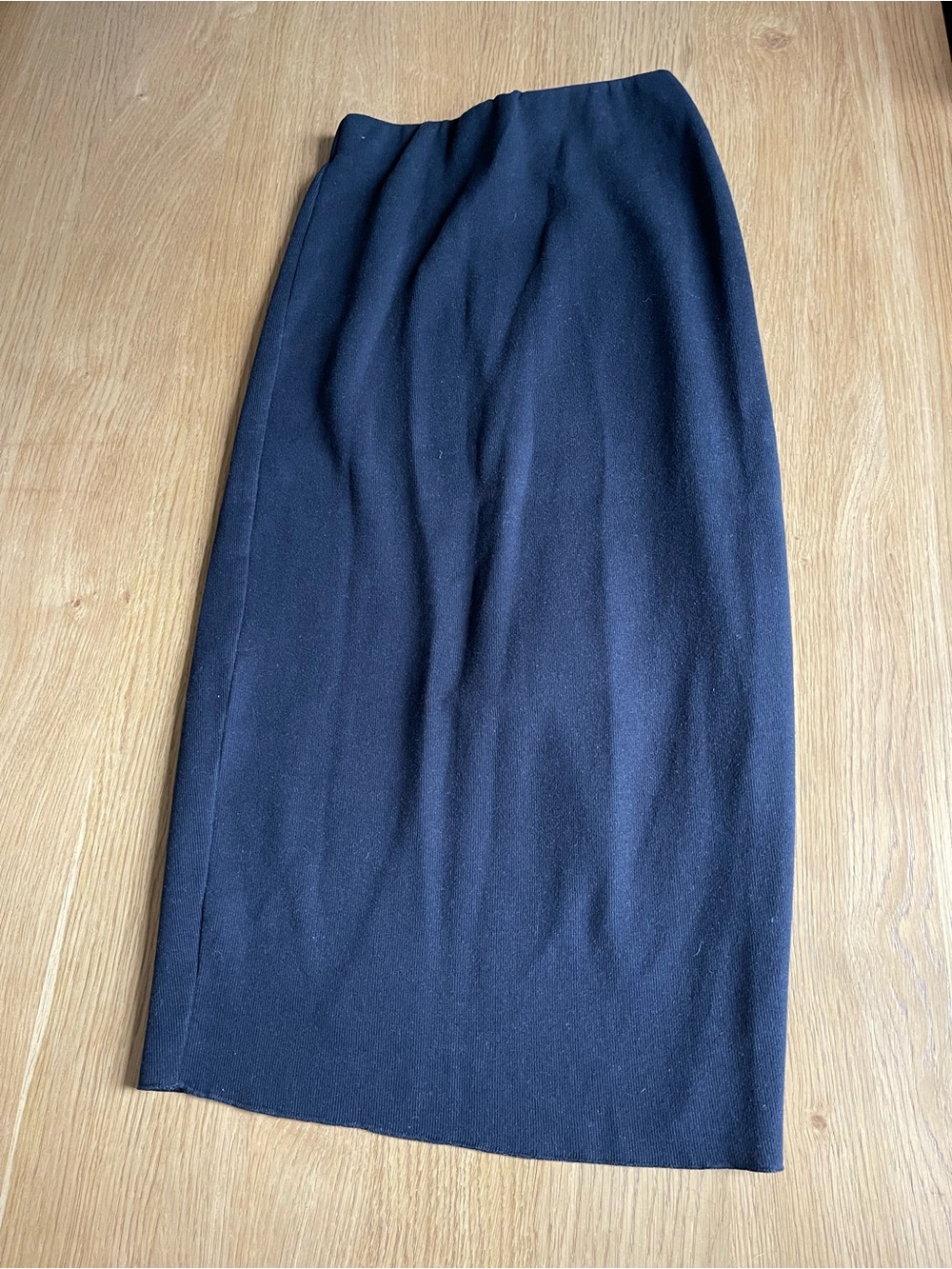 Zara Knit Black Women's Pencil MIDI Skirt